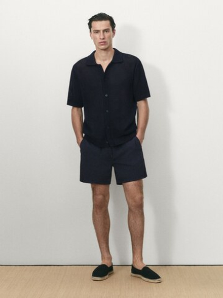 Massimo Dutti Однотонные плавки, темно-синий
