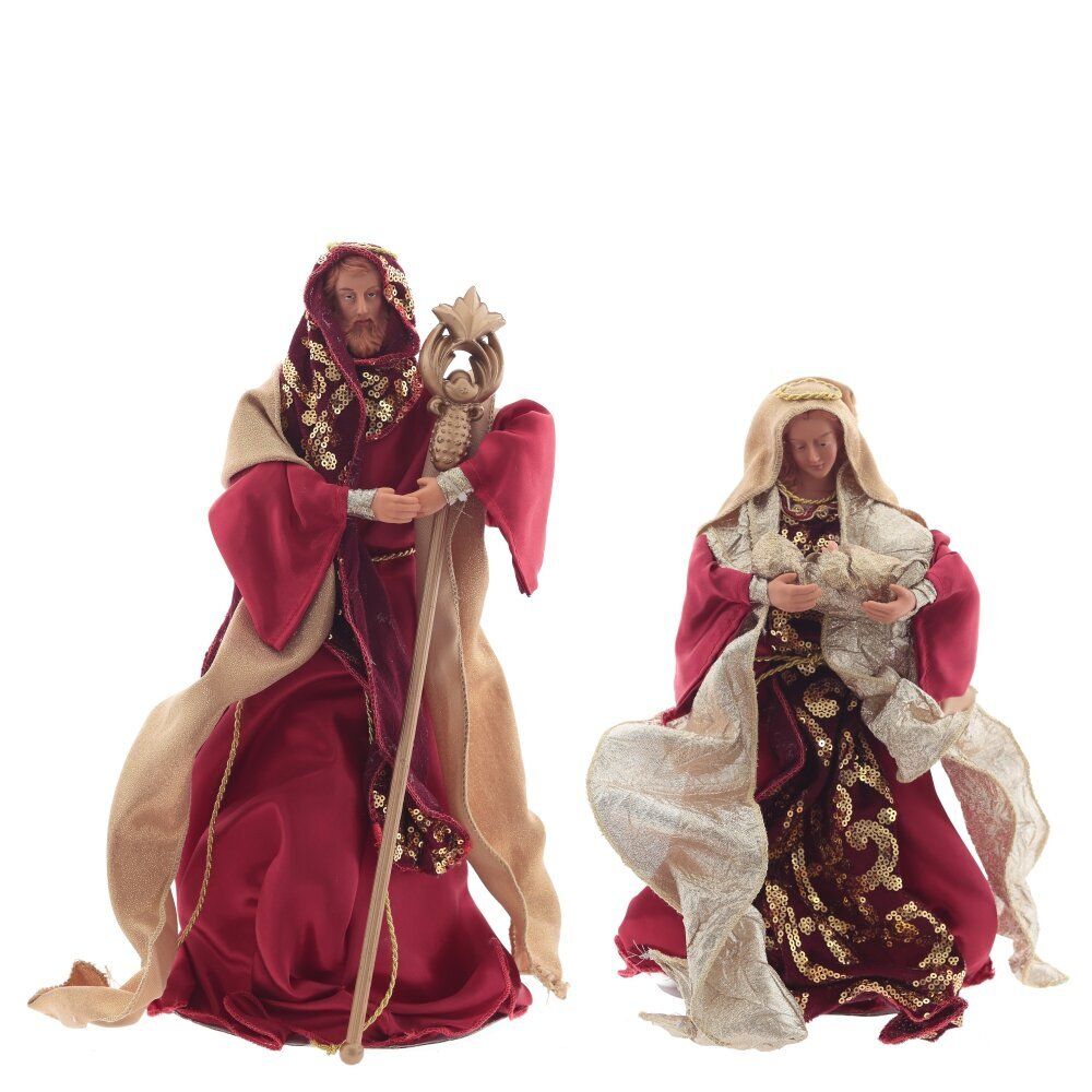 GAEM Набор из 2-х декоративных фигурок "Рождение Иисуса", L26 W18 H40 см