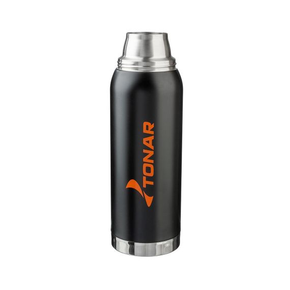 Термос TONAR 1200ML HS.TM-040  черный (2 крышки-кружки)