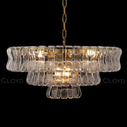 Люстра Cloyd NAMASTE C9 / Ø60 см - латунь - прозрачн.стекло (арт.11686)