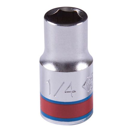 Цена на KING TONY (233508S) Головка торцевая стандартная шестигранная 1/4", 1/4", дюймовая