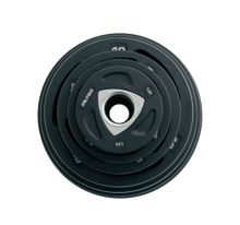 Диск олимпийский полиуретановый 20 кг OKPRO серый лого