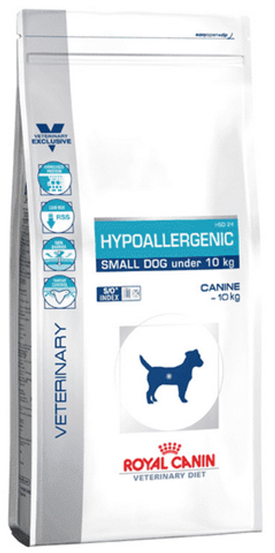 Royal Canin Hypoallergenic Small Dog HSD24 диета для собак мелких пород при пищевой аллергии 1кг