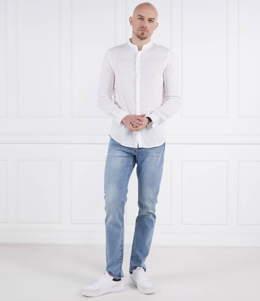 Льняная рубашка Armani Exchange - белый(8NZC66 ZNCFZ)