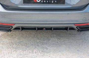 Диффузор бампера заднего для VOLKSWAGEN Passat B8 R-Line (15-...)