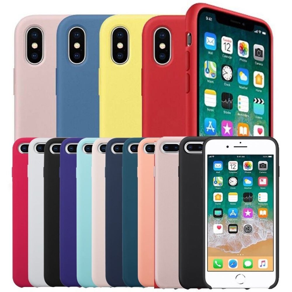 Чехол Silicone Cese на iPhone Xmax (25 цветов, палитра по запросу)