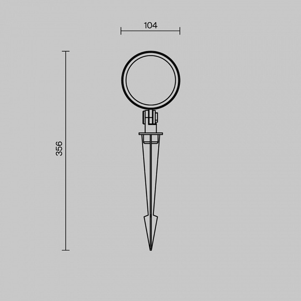 Наземный низкий светильник Maytoni Core O495FL-L25B3K