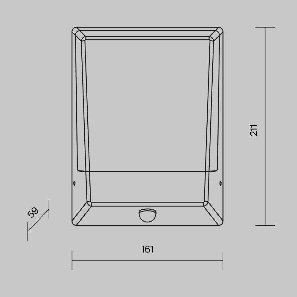 Настенный светильник светодиодный Maytoni   O448WL-L9GF3KSR