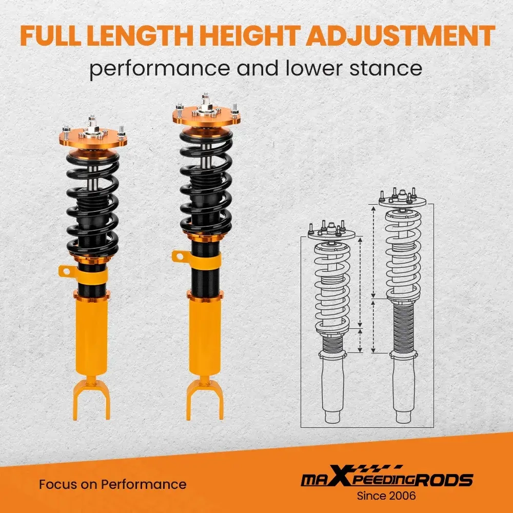 Coilover Kits подходит для автомобиля BMW 5 (F10) Sedan(01/2009-10/2016) Adj. Height Shock Absorbers lowering kit