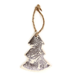 Украшения подвесные silver stars/trees/hearts, деревянные, в подарочной коробке, 24 шт.