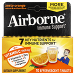 AirBorne, добавка для поддержки иммунной системы, со вкусом апельсина, 10 шипучих таблеток