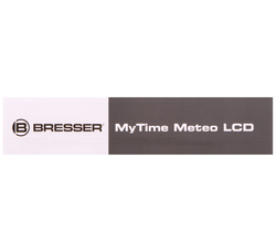 Часы настенные Bresser MyTime Meteotime LCD, черные