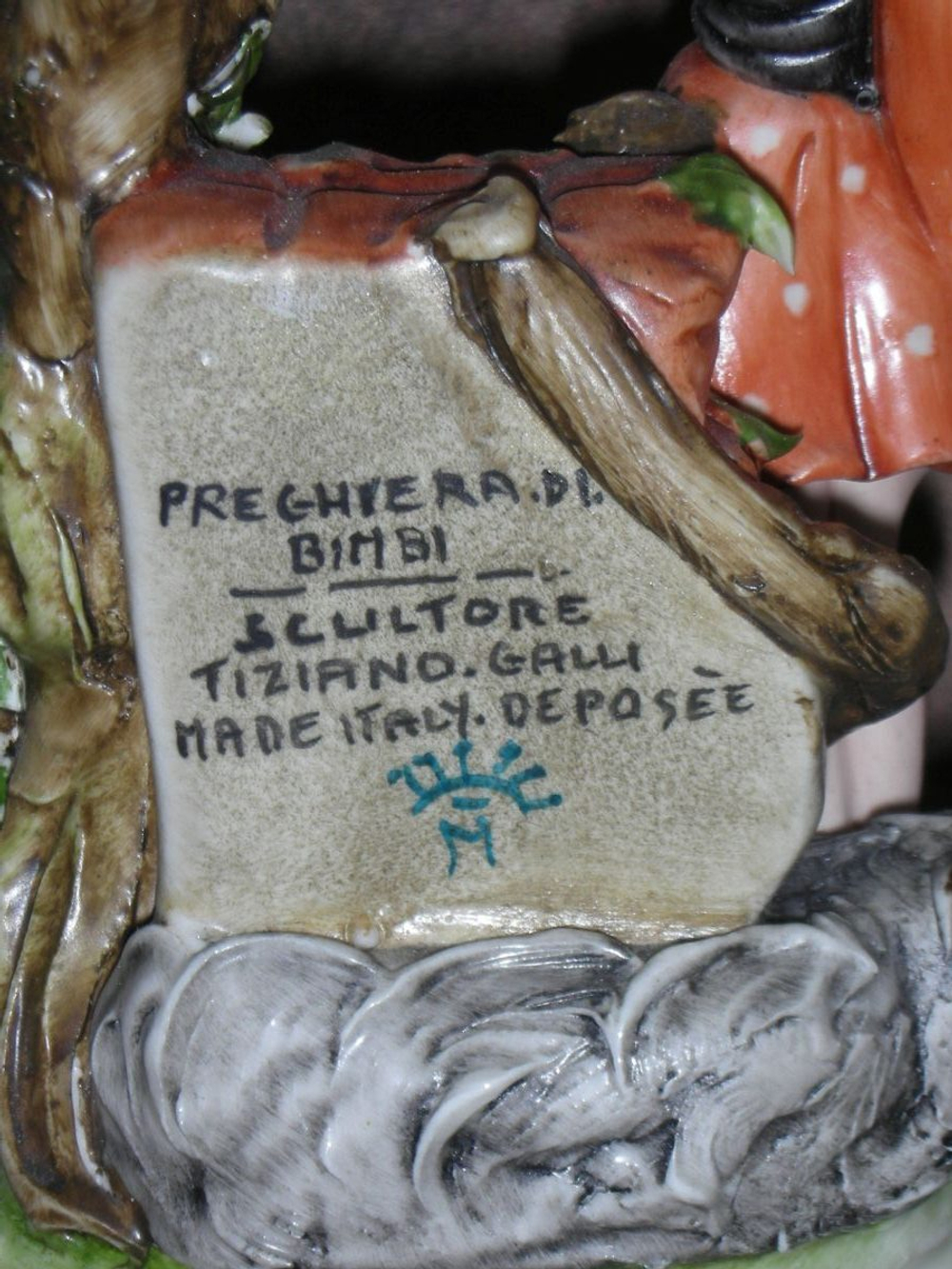Статуэтка. Фарфор. Молитва. Capodimonte. Италия
