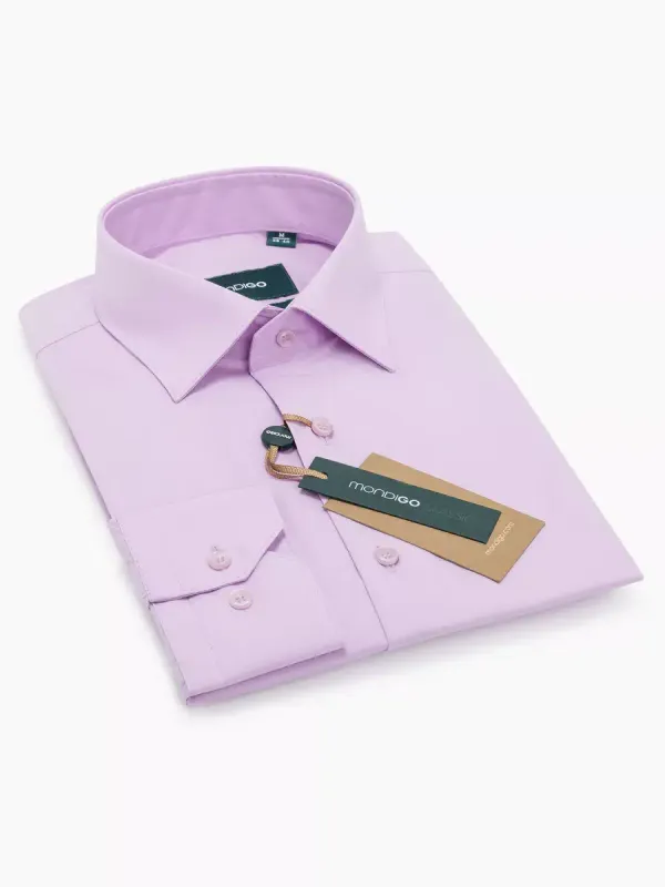 Рубашка классическая CLASSIC FIT с длинным рукавом, сиреневая
