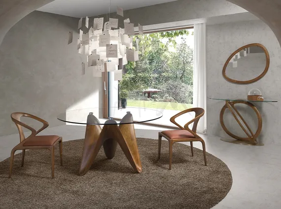 Стол Angel Cerda 1126 Ø140 см из закаленного стекла