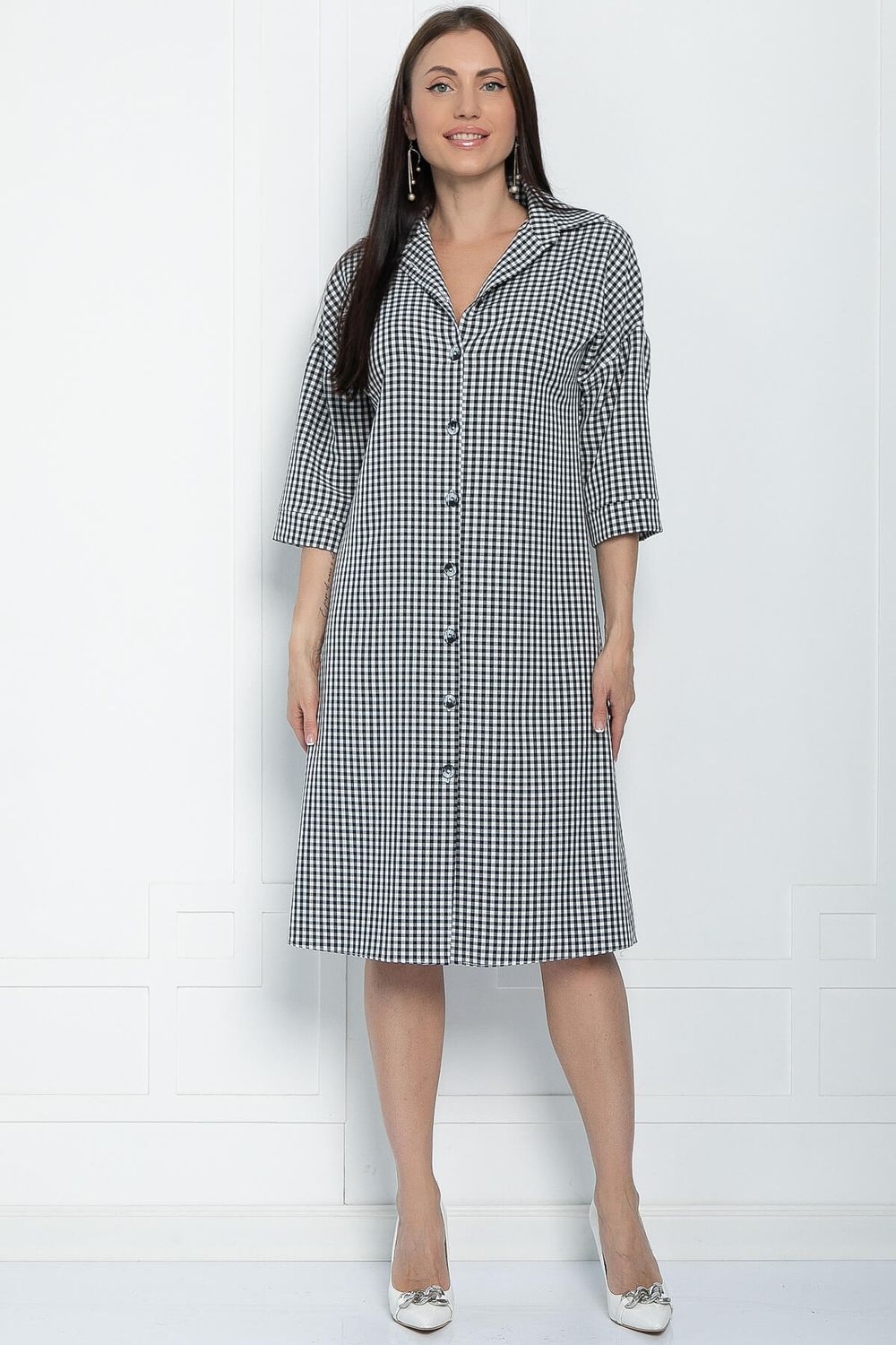 Платье Кэсси (черно-белое) П11218 LT Collection