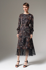 51596 Платье женское (черный принт)