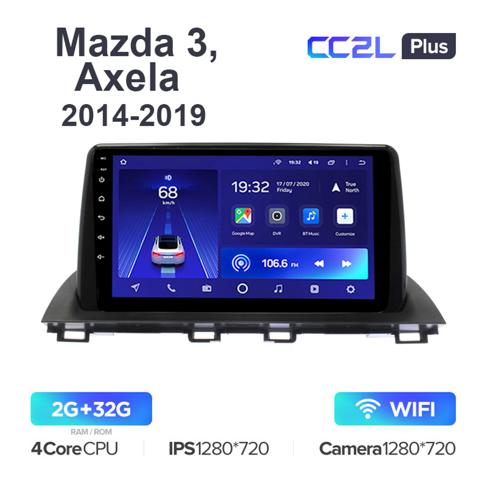 Teyes CC2L Plus 9" для Mazda 3, Axela 2014-2019