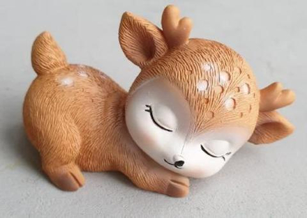 Силиконовый 3D молд "Лежащий оленёнок №1"