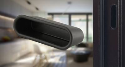 Заглушка под ригель Крит ф18 черный