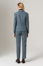 1897 Жакет женский (бирюзово-коричневый)