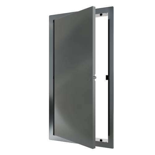 Люк ревизионный пластиковый нажимной  172*322 с  фланцем 150*300  L1530N Gray EVECS