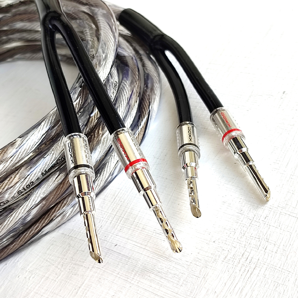 DAXX S192s Акустический кабель 12AWG (3.3мм.кв) из посеребренной монокристаллической меди -готовая пара-
