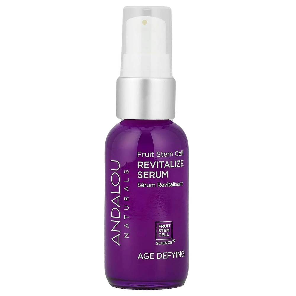 Andalou Naturals, Восстанавливающая сыворотка с ресвератролом и Q10, антивозрастная, 1,1 мл (32 мл)