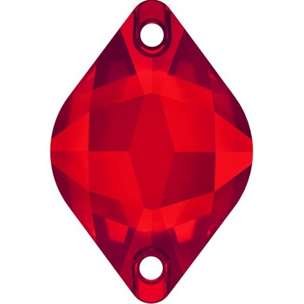 Стразы "Сваровски"  18 х 12 мм, кристалл  красный (lt.siam 227), 1 шт