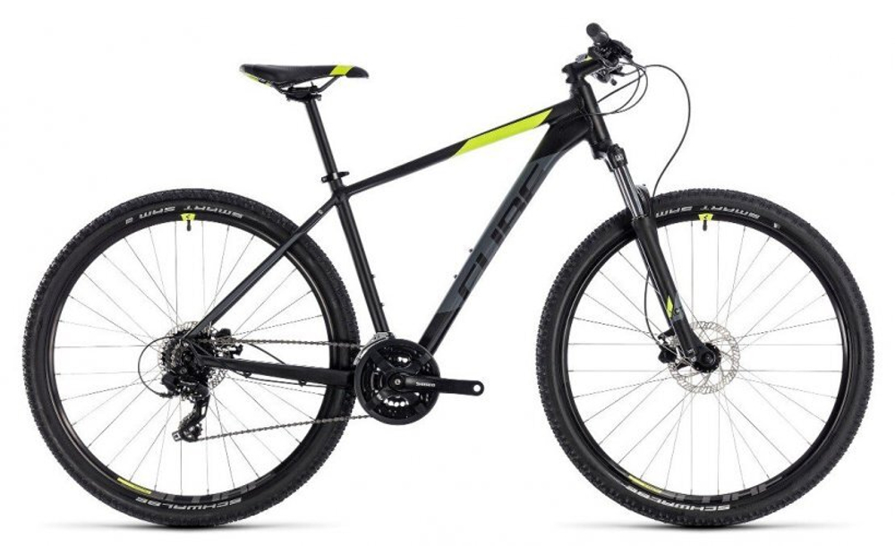 Велосипед CUBE 2018 AIM PRO black´n´flashyellow 18 (27.5)