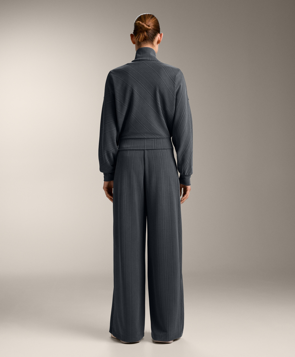 Oysho Куртка с асимметричной полосой из ткани с модалом, асфальтовый