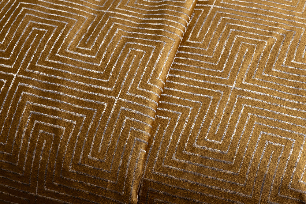 Покрывало 260х260 Garda Decor Gloss горчичное