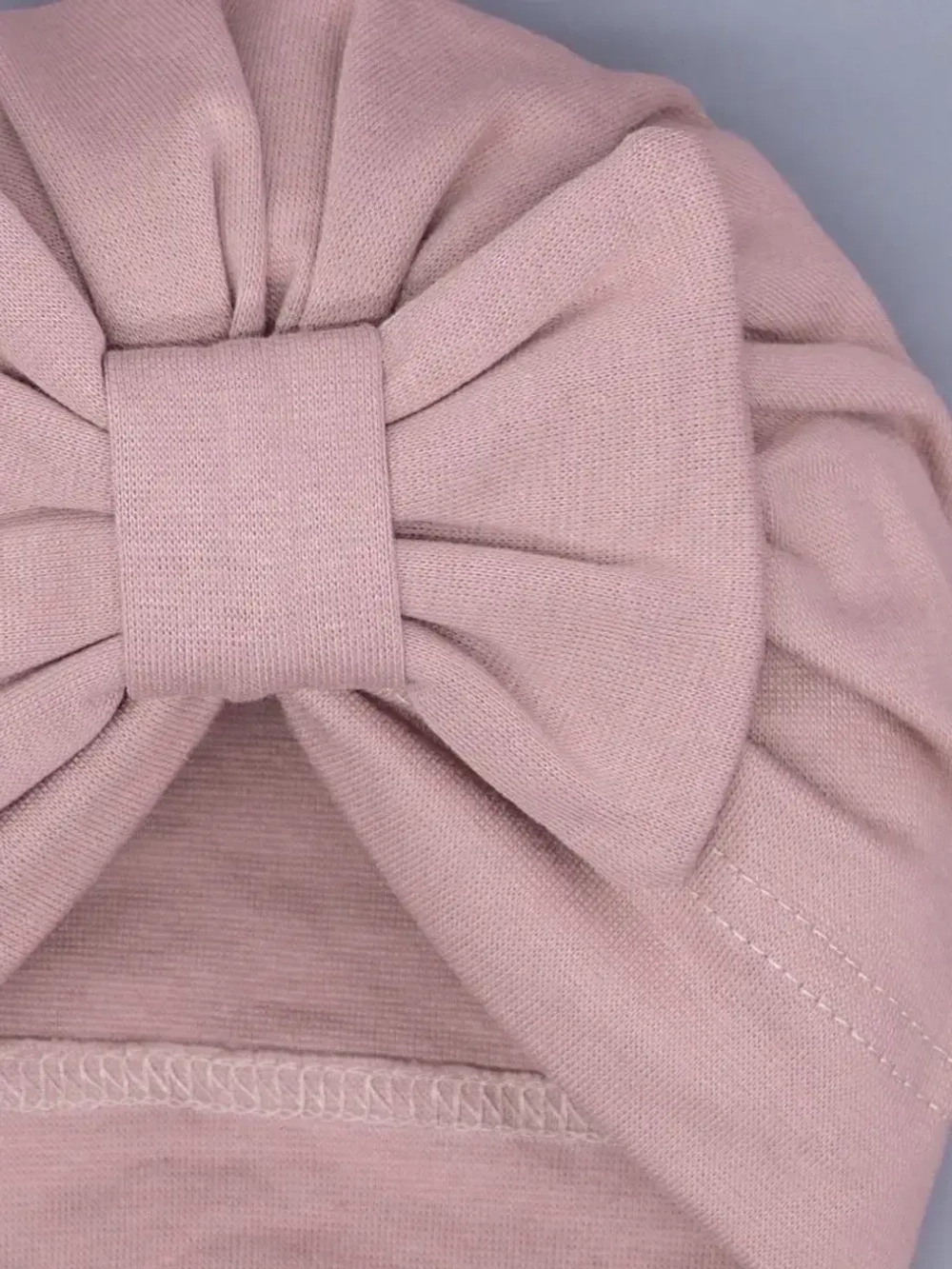 Чалма осенняя детская с бантиком