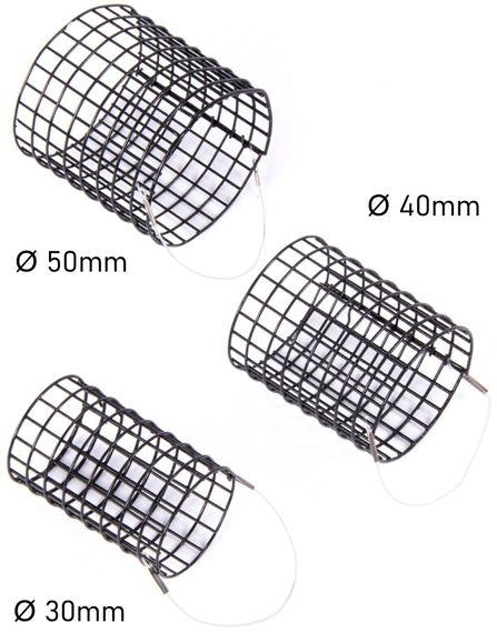 Набор металлических фидерных кормушек FC START FEEDING (НАЧАЛЬНЫЙ ЗАКОРМ) (30мм 40мм 50мм) 3шт.