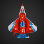 Фольгированный шар-фигура «Истребитель красный», 99 см