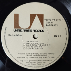 Винтажная виниловая пластинка LP Gerry Rafferty City To City (Canada 1978)