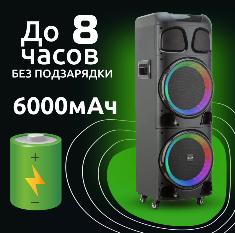 Колонка 10" (20-72 DANCE BOX 1300) динамик 2шт/12" ELTRONIC с TWS