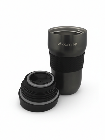 Термокружка 320 мл. из нержавеющей стали Kamille KM 2165 с TPR-вставкой