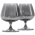 Набор бокалов для коньяка 410мл 2шт «Сияющий графит» P1567