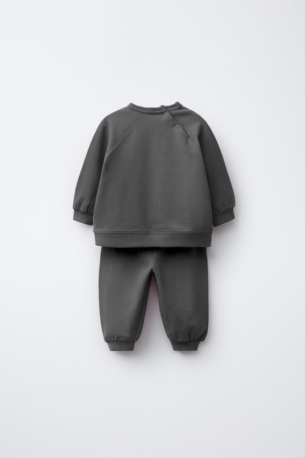ZARA КОМПЛЕКТ: ТОЛСТОВКА И БРЮКИ-ДЖОГГЕРЫ, АНТРАЦИТОВО-СЕРЫЙ