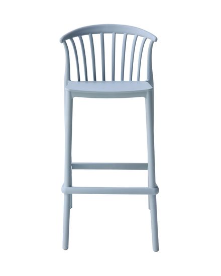 Стул полубарный Campo пластик голубой