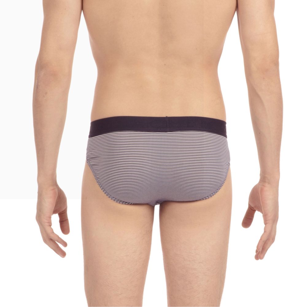 Мужские трусы брифы в темно-синюю полоску HOM SIMON Mini Briefs HO1 359852_4000RA