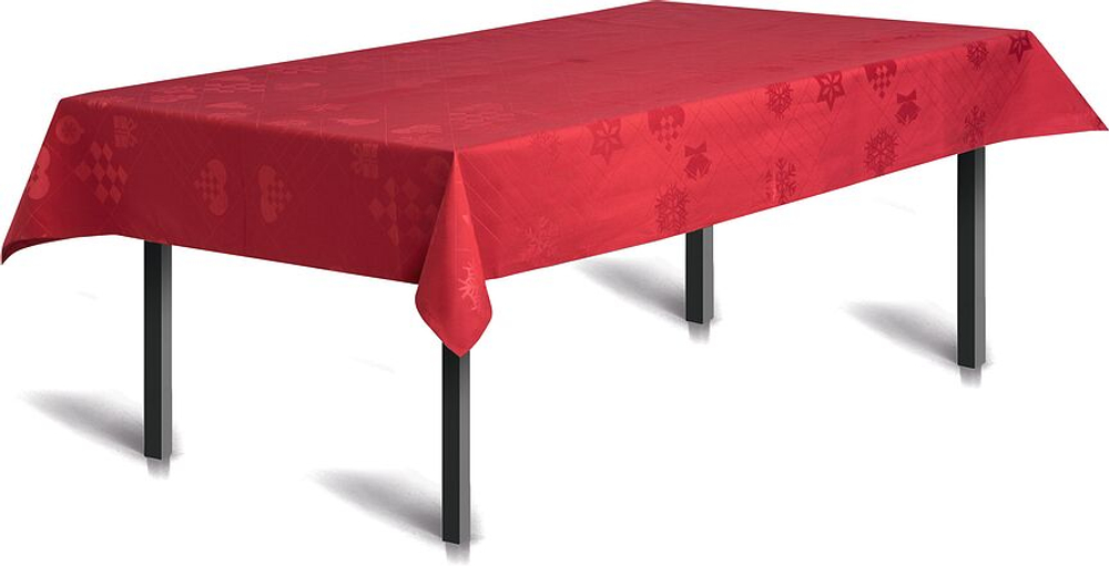Скатерть Rosendahl Natale Damask, прямоугольная, хлопок, 270 150 см, красная