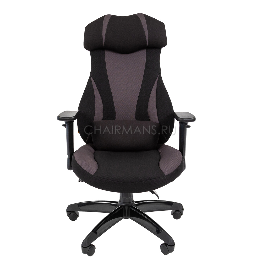 Кресло геймерское Chairman GAME 14 ткань черный/серый
