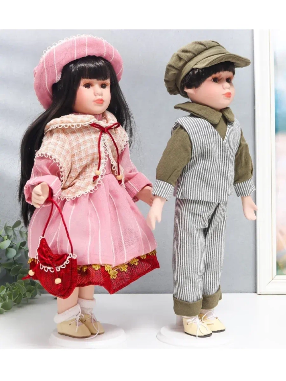 Набор кукол керамических фарфоровых Юля и Игорь 40 см