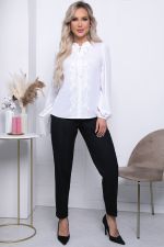 Блуза "Шарлиз" Б7255 (вайт) LT Collection (Акция)