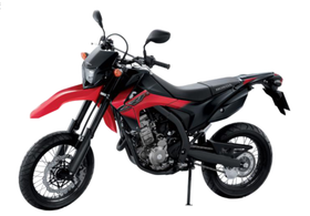 CRF250M RED-BLACK Plastic+Sticker set.