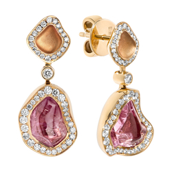 Серьги со Шпинелью и Бриллиантами, E0033-25/1