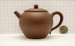 259016 Чайник ИСИН "ЦЗЮЛУНЬ ЧЖУ" (Гигантская жемчужина) 280мл, глина красный песок