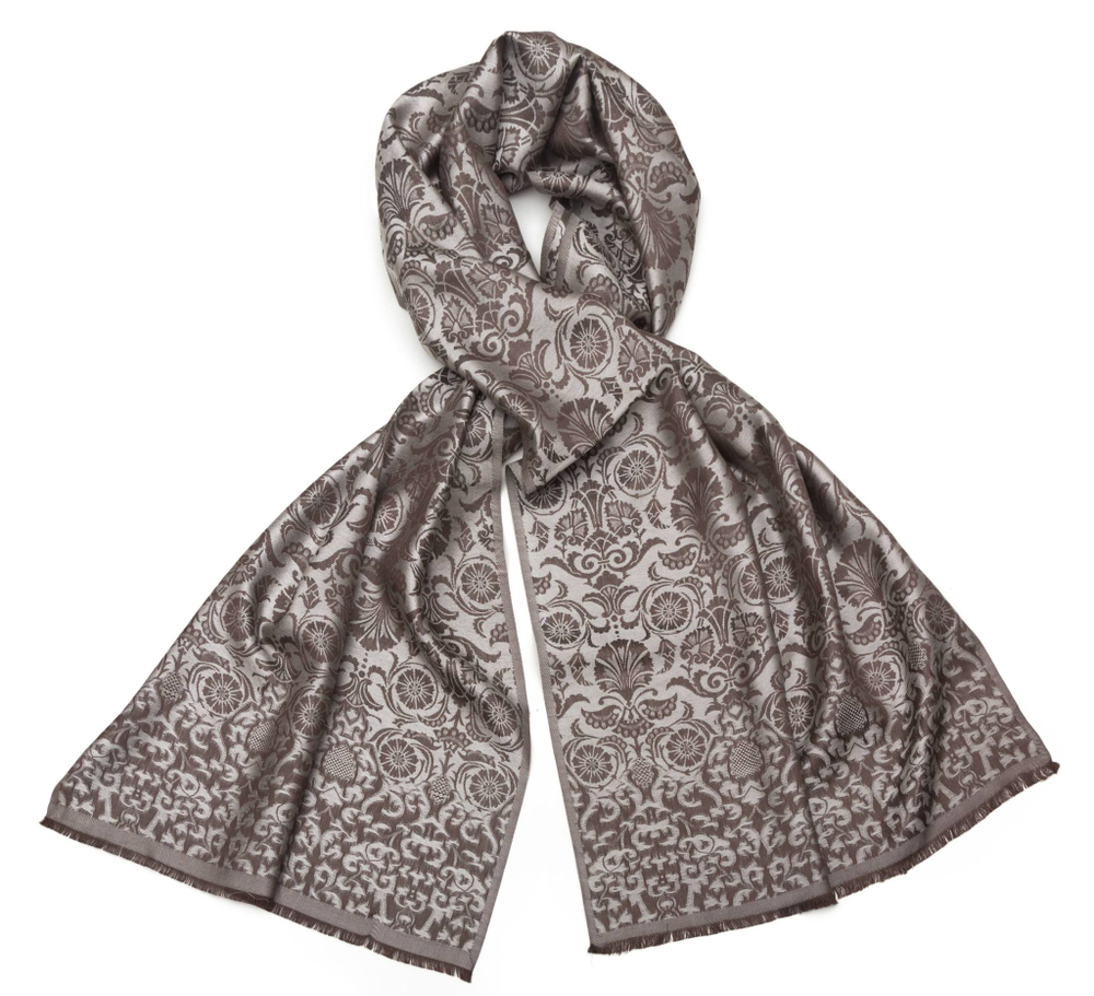 Шаль 50х180 Petrusse Bourse серая Франция